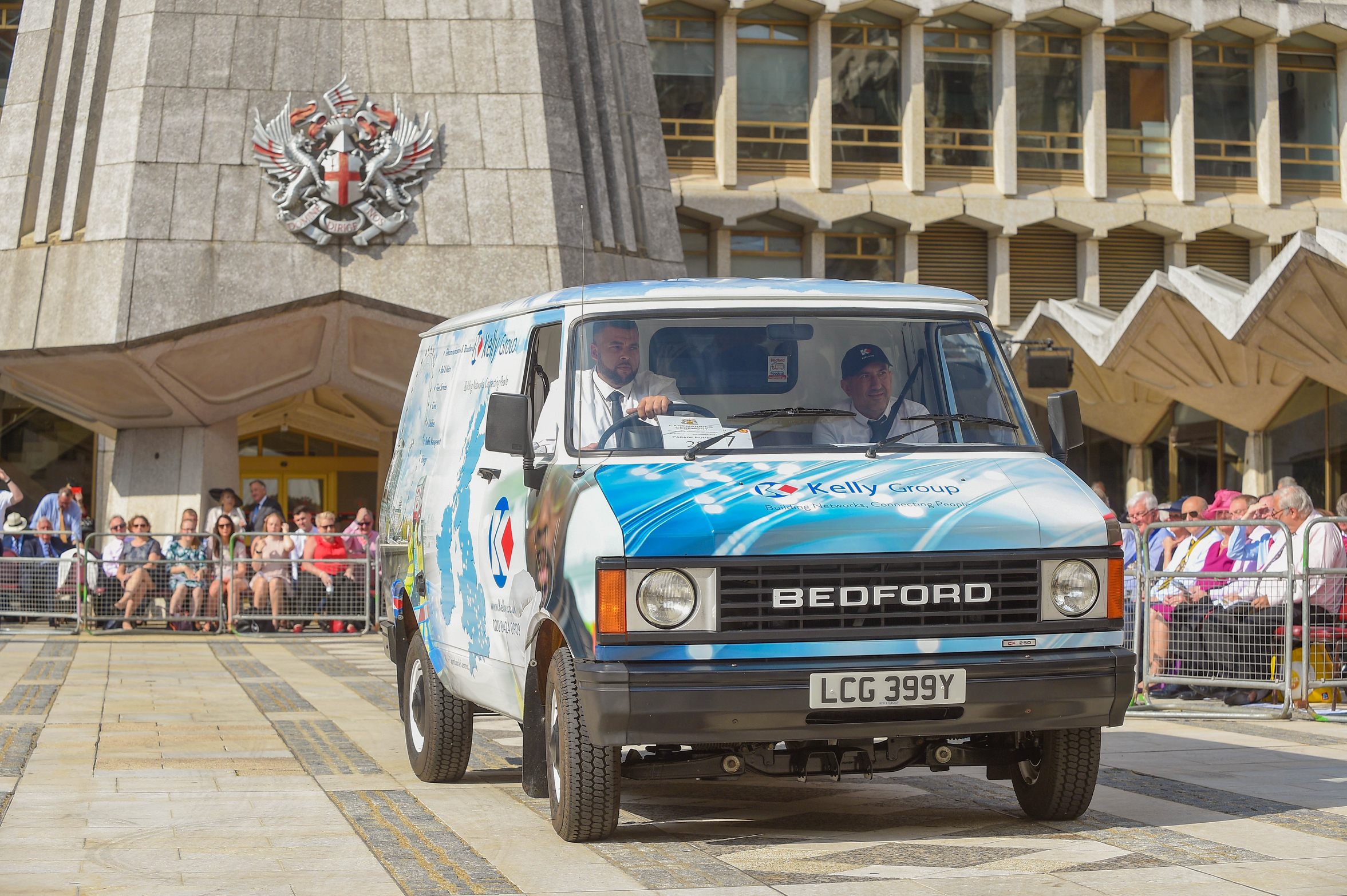 Kelly Group’s 1983 CF250 Bedford Van showcased at London’s Cart Marking Parade